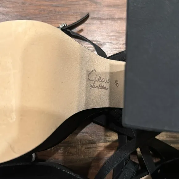 NEW! Circus NY by Sam Edelman Black Mari Strappy Platform Sandal - Size 8.5