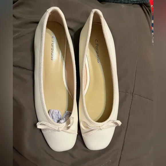 *New* C.Paravano Ballet Flats, Comfortable Slip On Round Toe Flat Shoes, Casual