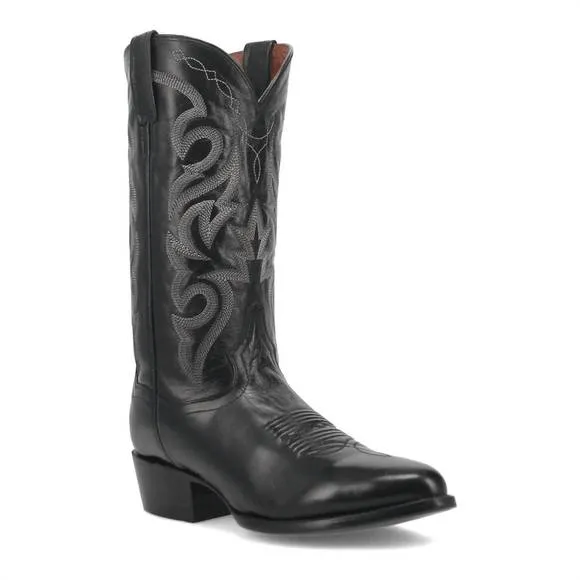 NEW DAN POST. men's milwaukee western cowboy boots in black