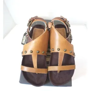 New! DINGO Sage Brush Women's Sandals Studded Open-Toe Flat Sandals Size 8.5