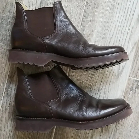 NEW Duque di Galliano Handcrafted Chelsea Ankle Boots Pull On Premium Leather