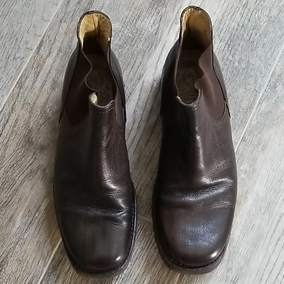 NEW Duque di Galliano Handcrafted Chelsea Ankle Boots Pull On Premium Leather