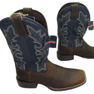 NEW DURANGO Mens Westward Cowboy Boots Square Toe Mid  Slip-Resistant Size 9