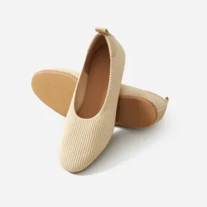 NEW Everlane Day Glove ReKnit Ballet Flats! RARE Color Oatmeal/Beige/Cream!