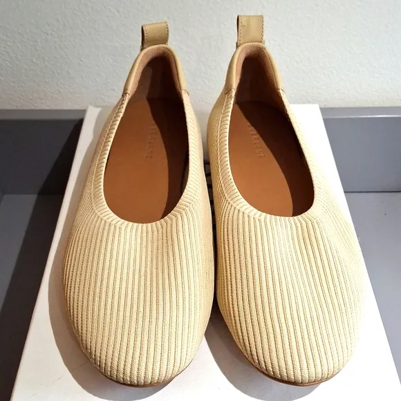 NEW Everlane Day Glove ReKnit Ballet Flats! RARE Color Oatmeal/Beige/Cream!