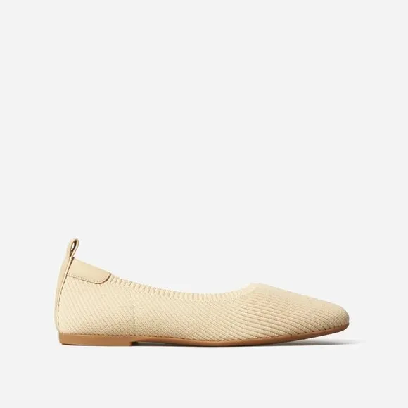 NEW Everlane Day Glove ReKnit Ballet Flats! RARE Color Oatmeal/Beige/Cream!