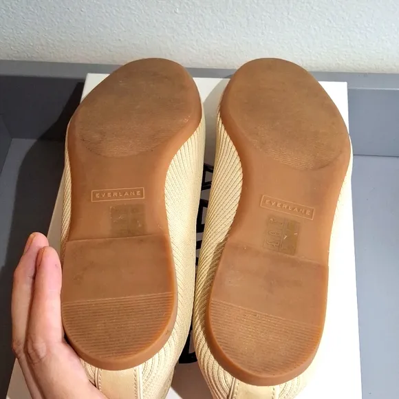 NEW Everlane Day Glove ReKnit Ballet Flats! RARE Color Oatmeal/Beige/Cream!