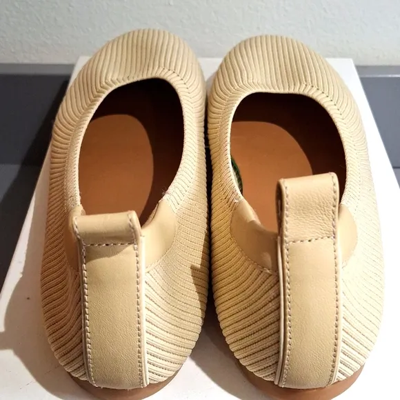 NEW Everlane Day Glove ReKnit Ballet Flats! RARE Color Oatmeal/Beige/Cream!
