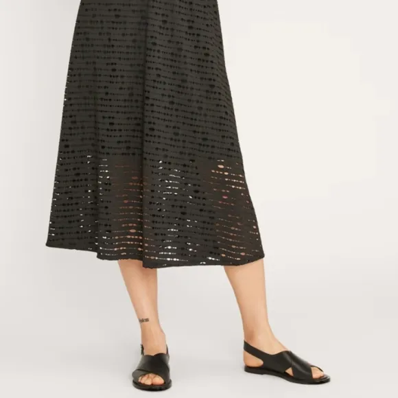 NEW Everlane The City Crossover Black Leather Sandals with Buckle