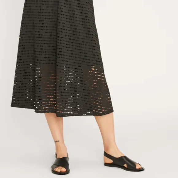 NEW Everlane The City Crossover Black Leather Sandals