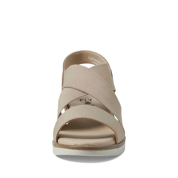 NEW FLY LONDON women's noli056fly wedge heel sandal in taupe