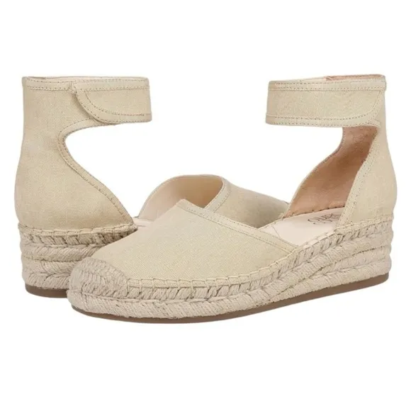 NEW Franco Sarto Women's Bessa Platform Espadrille Pumps Sandals Shoes Size 8