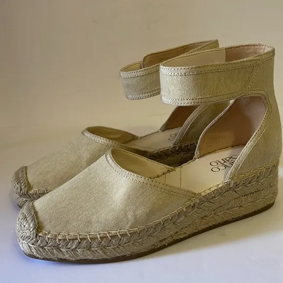 NEW Franco Sarto Women's Bessa Platform Espadrille Pumps Sandals Shoes Size 8