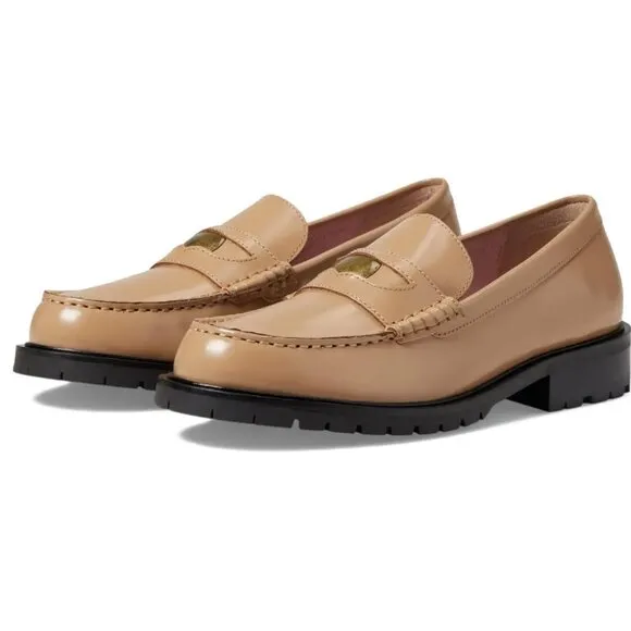 new Free People Liv LEATHER loafers  in Camel 3T79