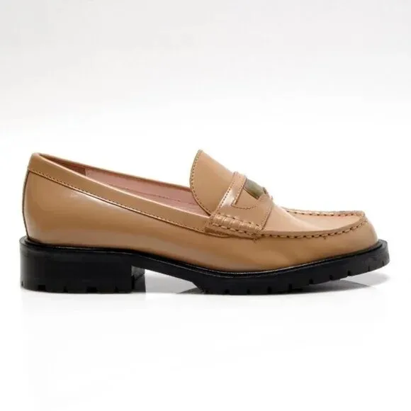 new Free People Liv LEATHER loafers  in Camel 3T79
