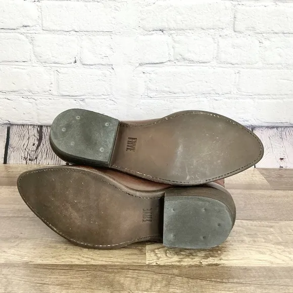 New Frye Billy ankle boots leather pull on size 10