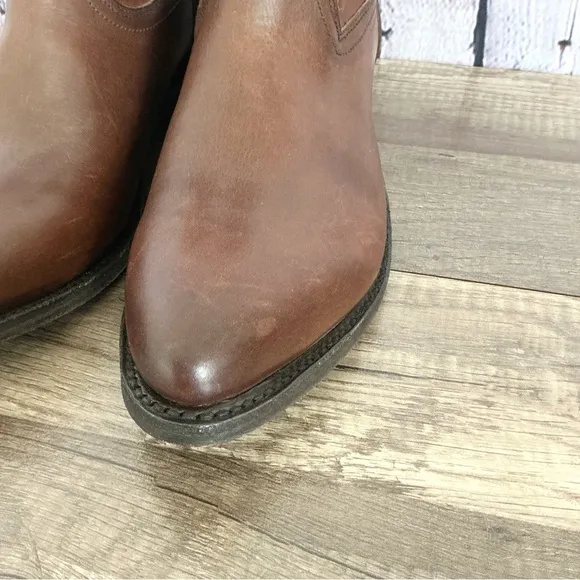 New Frye Billy ankle boots leather pull on size 10