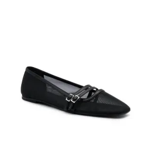 NEW GIA BORGHINI women's felice flats in black