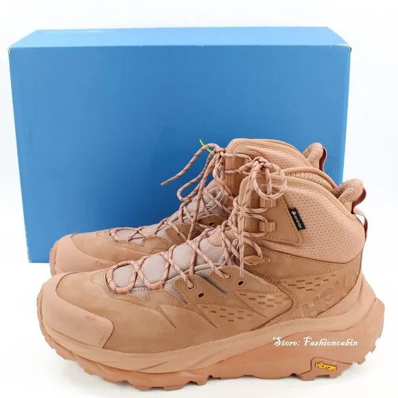 New Hoka Kaha 2 GTX Waterproof Hiking Boots, Men’s 12 | Cork Cappuccino