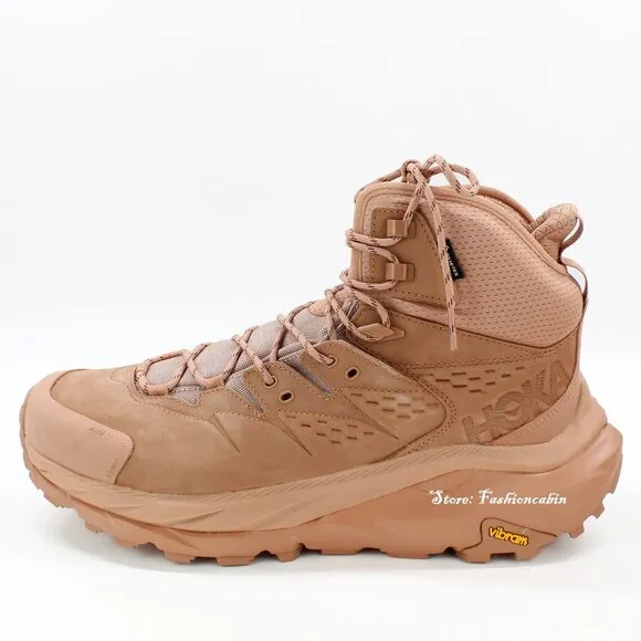 New Hoka Kaha 2 GTX Waterproof Hiking Boots, Men’s 12 | Cork Cappuccino