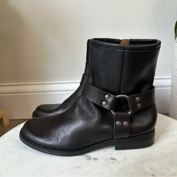 New! House of Harlow 1960 Portia Black Leather boots women’s size 6.5