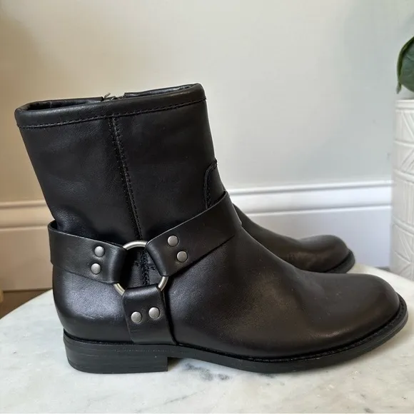 New! House of Harlow 1960 Portia Black Leather boots women’s size 6.5