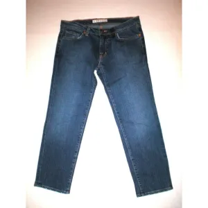 New J Brand Jeans Crop Capri Distressed 28 30 X 24 Womens AGD Aged Designer