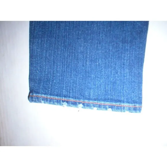 New J Brand Jeans Crop Capri Distressed 28 30 X 24 Womens AGD Aged Designer
