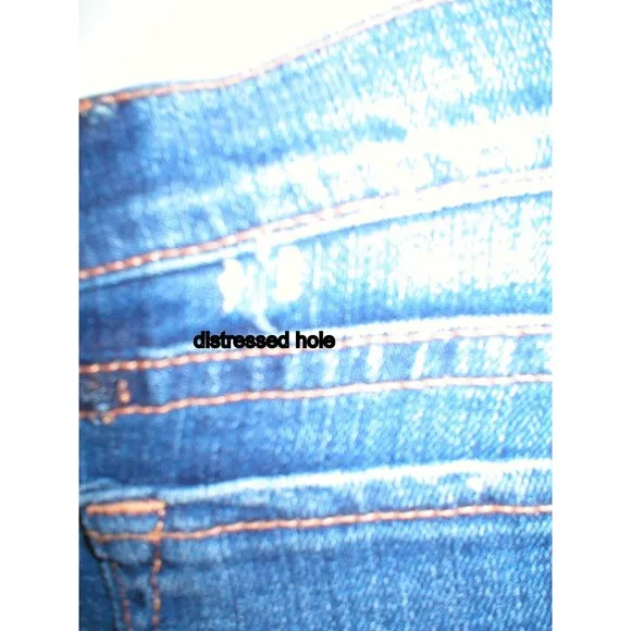 New J Brand Jeans Crop Capri Distressed 28 30 X 24 Womens AGD Aged Designer