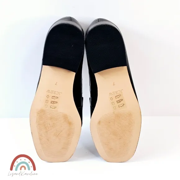 New! J. Crew Maison Ruched Loafers in Leather 7