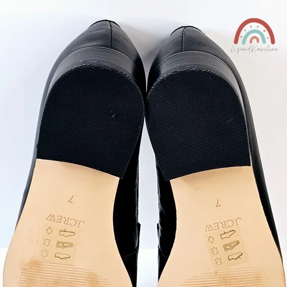 New! J. Crew Maison Ruched Loafers in Leather 7