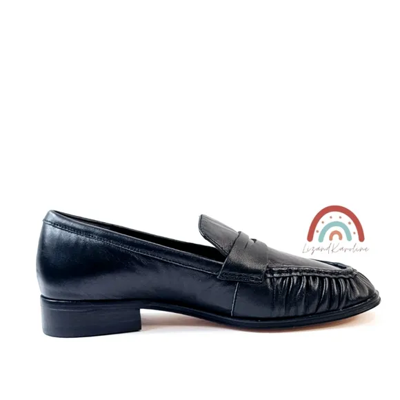 New! J. Crew Maison Ruched Loafers in Leather 7