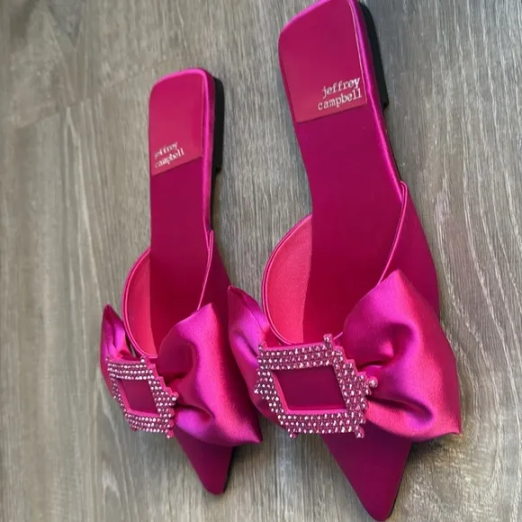 NEW Jeffrey Campbell Sit Pretty Flats Pink 6