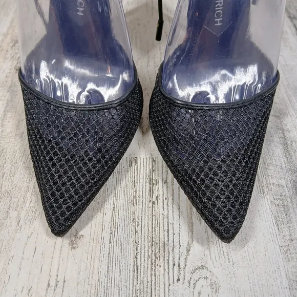 NEW Jessica Rich Women's Exotic Black Ankle Wrap High Heeled Sandals #643