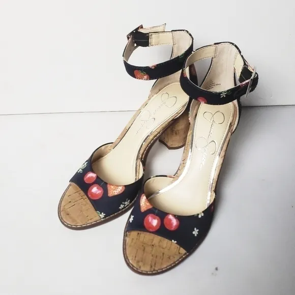 𝅺NEW! JESSICA SIMPSON Navy Maivel Open Toe Sandals 7.