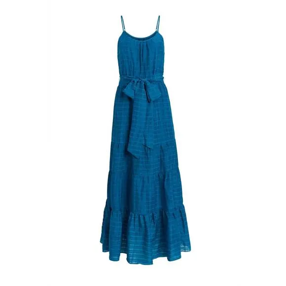 NEW MARIE OLIVER kinley ruffled dress in lagoon