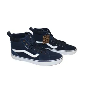 NEW MEN'S SZ 11 13 VANS FILMORE HI VANSGUARD SUEDE SNEAKERS BLUE‎ WHITE