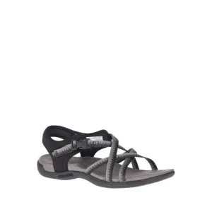 NEW MERRELL women's district muri lattice sandals in black/charcoal