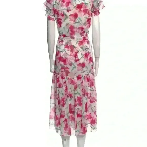 NEW! MISA Los Angeles Nika Fuschia Mix Dress.