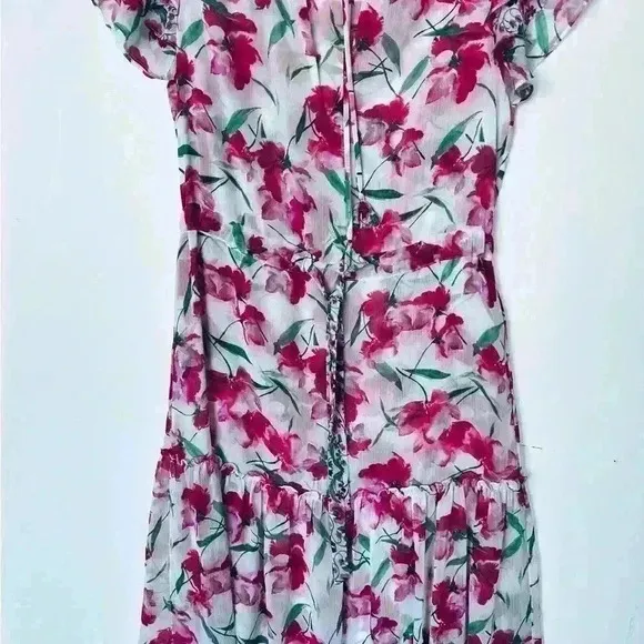 NEW! MISA Los Angeles Nika Fuschia Mix Dress.