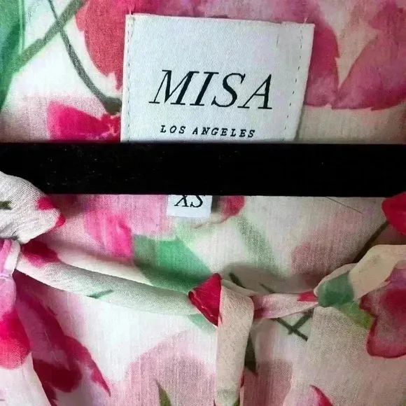 NEW! MISA Los Angeles Nika Fuschia Mix Dress.