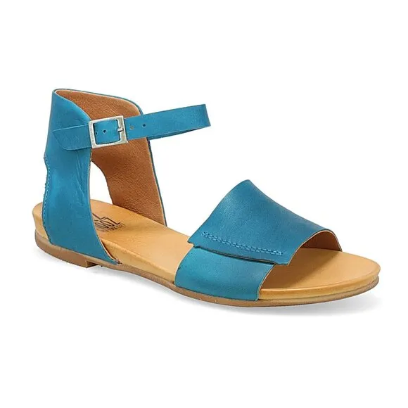 NEW MIZ MOOZ Leather Antony Sandals blue for women 367tn