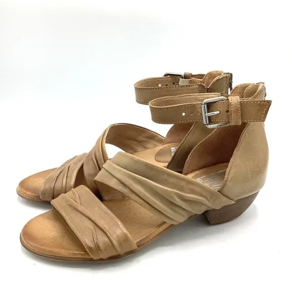 NEW Miz Mooz Leather Heeled Sandals - Cassie