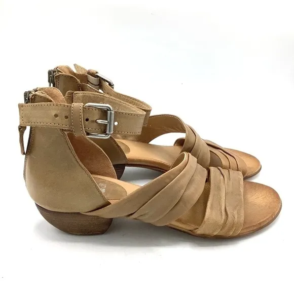 NEW Miz Mooz Leather Heeled Sandals - Cassie