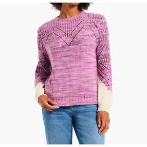 NEW NIC   ZOE winter warmth sweater in pink multi