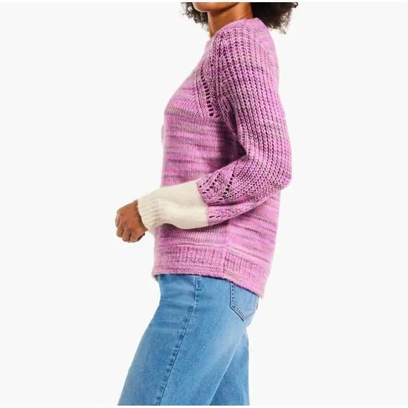 NEW NIC   ZOE winter warmth sweater in pink multi