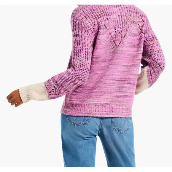 NEW NIC   ZOE winter warmth sweater in pink multi
