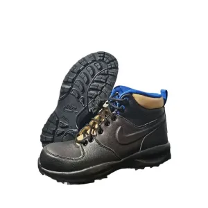 New Nike Manoa '17 Boots Black Game Royal BQ5372 003 Snow Shoe GS Boys Size 5.5Y