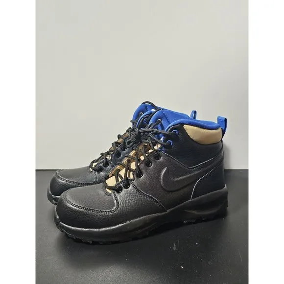 New Nike Manoa '17 Boots Black Game Royal BQ5372 003 Snow Shoe GS Boys Size 5.5Y