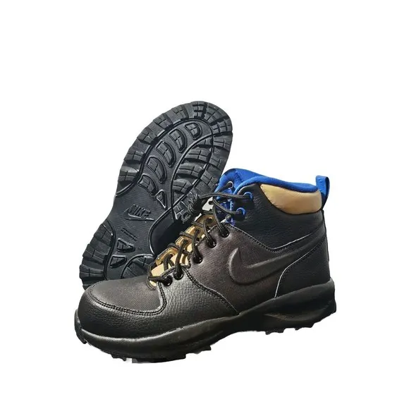 New Nike Manoa '17 Boots Black Game Royal BQ5372 003 Snow Shoe GS Boys Size 5.5Y